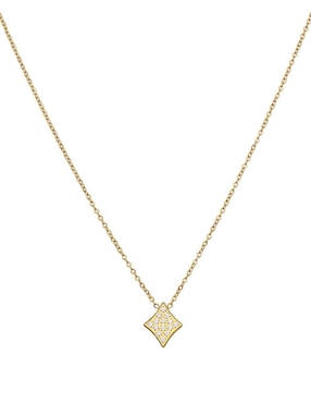 Set de collar y aretes Enso Geometric Glow zirconia