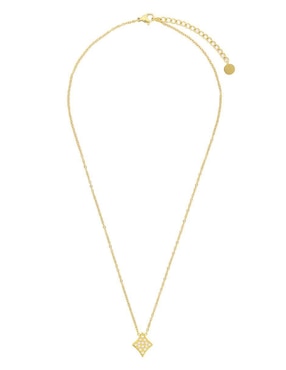 Set de collar y aretes Enso Geometric Glow zirconia