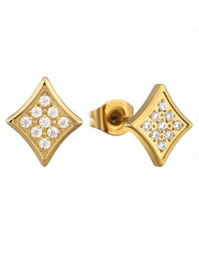 Set de collar y aretes Enso Geometric Glow zirconia