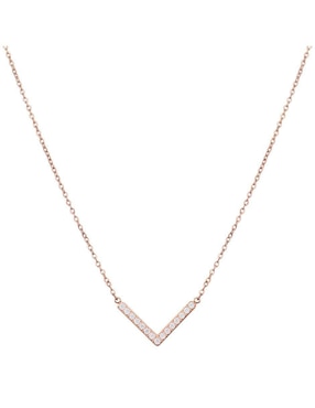 Set de collar y aretes Enso Rose Essence zirconia