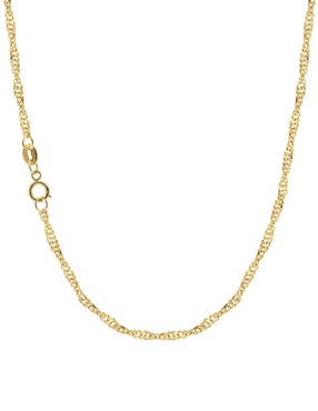 Collar con dije Virgen de Guadalupe ovalado Abba Joyas de oro 10 K