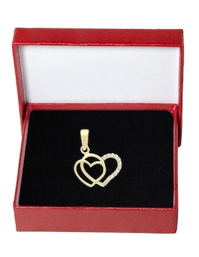 Dije de corazón Horoz de oro 10 K zirconia