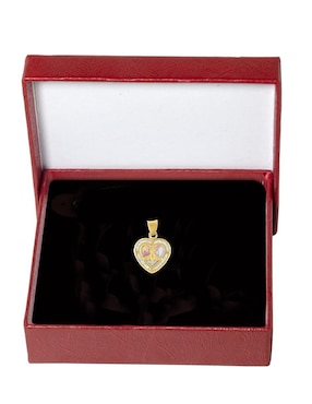 Dije de corazón Horoz de oro 10 K zirconia