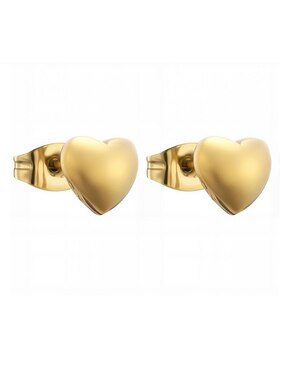 Set de aretes Enso Golden Balance con acabado pulido