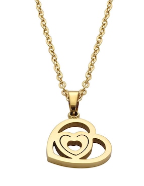 Set de collar y aretes Enso Golden heart
