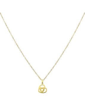 Set de collar y aretes Enso Golden heart