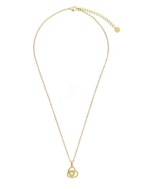 Set de collar y aretes Enso Golden heart