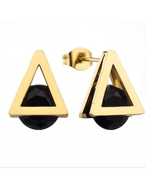 Set de collar y aretes Enso Modern edge cristal