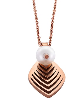 Set de collar y aretes Enso Dual harmony perla