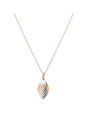 Set de collar y aretes Enso Dual harmony perla