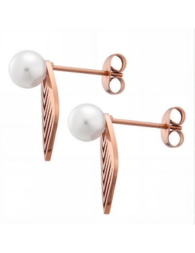 Set de collar y aretes Enso Dual harmony perla