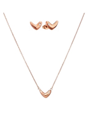 Set de collar y aretes Enso Soft Motion zirconia