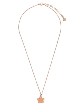 Set de collar y aretes Enso Blossom charm zirconia