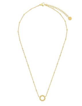 Set de collar y aretes Enso Golden bloom II