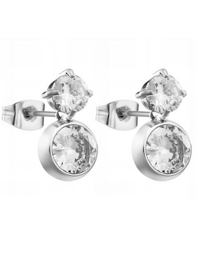 Broqueles Enso Crystal Motion con acabado pulido cristal