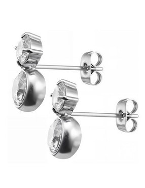 Broqueles Enso Crystal Motion con acabado pulido cristal