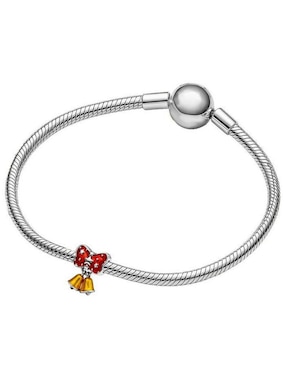 Charm de campana Glamcharm navidad de plata P 925 perla y diamante