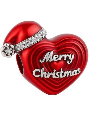 Charm de corazón Glamcharm navidad de plata P 925
