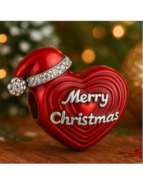 Charm de corazón Glamcharm navidad de plata P 925