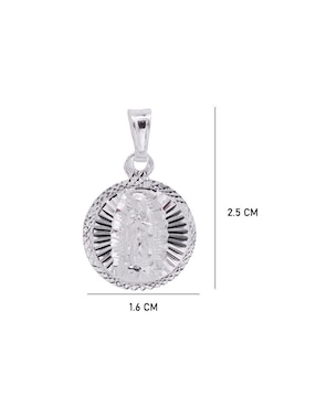 Dije circular Boscaini de plata P 925
