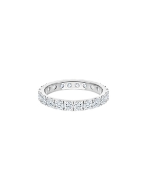 Anillo Gladkova Joyería 14 k de oro blanco moissanita pavé