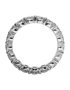 Anillo Gladkova Joyería 14 K de oro Moissanita acabado pavé