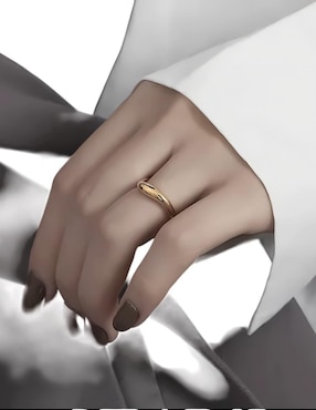 Anillo Mink Plata P 925 de plata chapa de oro