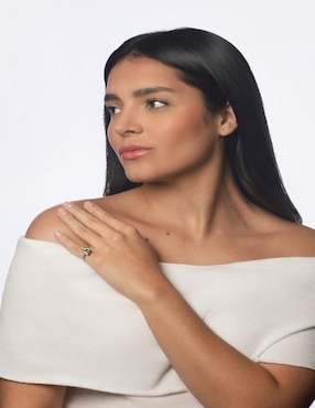 Anillo Gladkova Joyería 14 k de oro peridoto
