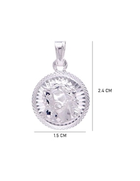 Dije circular Boscaini de plata P 925