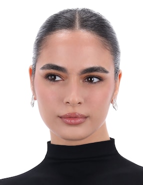 Aretes cortos circulares Napier con acabado pulido