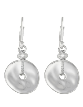 Aretes cortos circulares Napier con acabado pulido