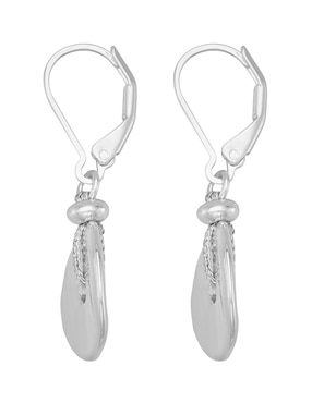 Aretes cortos circulares Napier con acabado pulido