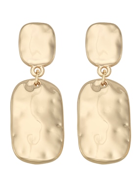 Aretes cortos Napier con acabado brillante