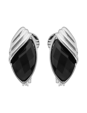 Aretes cortos ovalados napier night out con acabado liso pulido