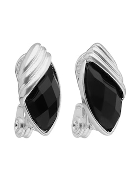 Aretes cortos ovalados napier night out con acabado liso pulido
