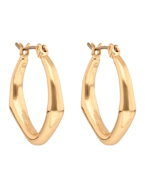 Aretes cortos Napier con acabado brillante