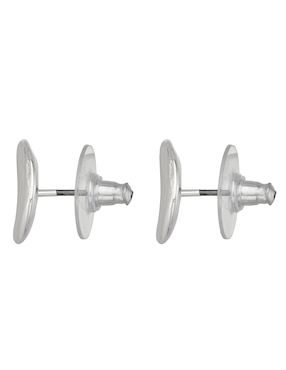 Aretes cortos circulares Napier con acabado pulido