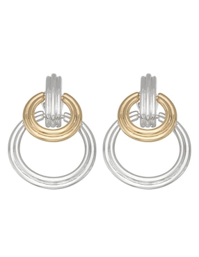 Aretes cortos circulares Napier con acabado pulido