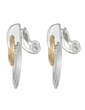 Aretes cortos circulares Napier con acabado pulido