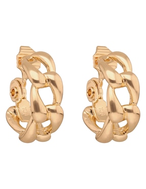 Aretes cortos de eslabones Napier Forever Linked con acabado brillante