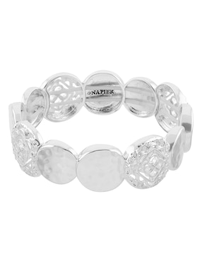 Pulsera Napier Silver Coins acabado pulido