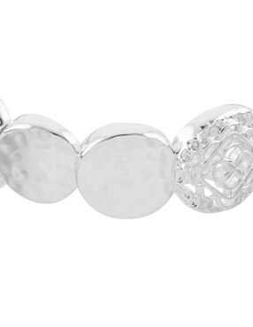 Pulsera Napier Silver Coins acabado pulido