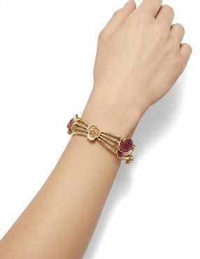 Pulsera Napier Origami Flowers acabado brillante