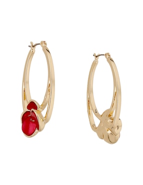 Aretes largos Napier Origami Flowers con acabado brillante