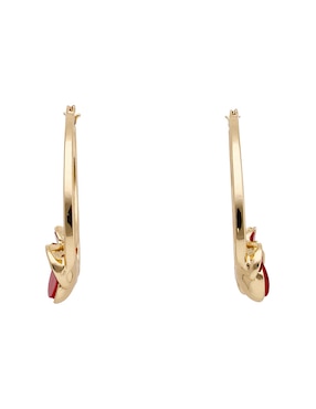 Aretes largos Napier Origami Flowers con acabado brillante