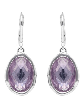 Aretes huggies ovalados Napier Ocean Abalone con acabado pulido