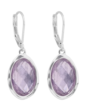 Aretes huggies ovalados Napier Ocean Abalone con acabado pulido