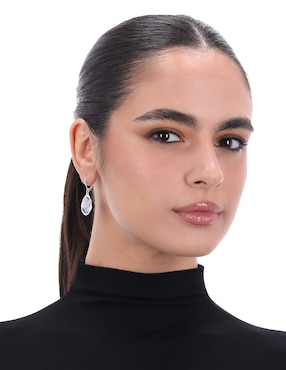 Aretes huggies ovalados Napier Ocean Abalone con acabado pulido
