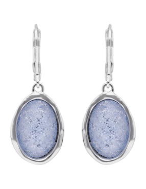 Aretes huggies ovalados Napier Ocean Abalone con acabado pulido