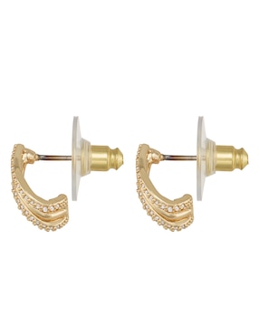 Aretes cortos Napier Social Cz Ears con acabado brillante